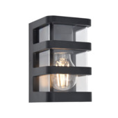 Applique Lutec Dalton IP44 E27 noir