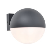 Applique Lutec Looma IP54 E27 gris foncé