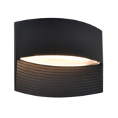 LUTEC wandlamp Lotus zwart 8,5W
