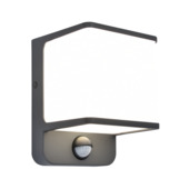 Lutec wandlamp Doblo Solar donkergrijs 14W 1300 lm