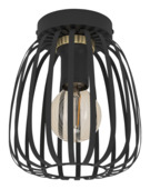 EGLO Plafondlamp Pocicas E27 zwart goud 23,5x20cm