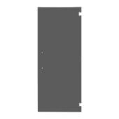 Glazen deur Vetro G000 grijs 201x73 cm
