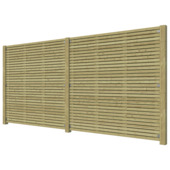 Pack de base clôture Andalousie ± 380x180 cm pin naturel