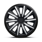 Wieldoppenset 14" Decente zwart / zilver