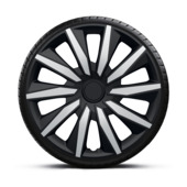 Wieldoppenset 15" Decente zwart / zilver