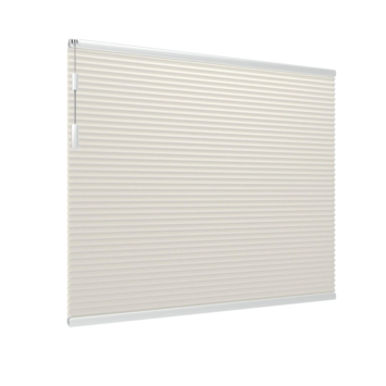 Store plissé double GAMMA fenêtre fixe 8221 crème occultant sur mesure