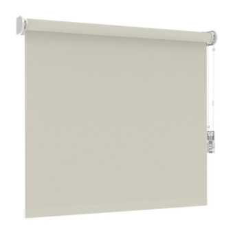 Store enrouleur GAMMA fenêtre fixe 1051 taupe clair translucide sur mesure