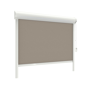 Store enrouleur GAMMA fenêtre oscillo-battante en PVC ou aluminium 1185 brun occultant sur mesure