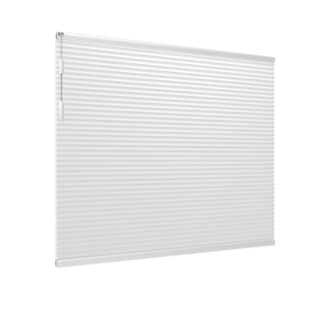 Store plissé double GAMMA fenêtre fixe 8219 blanc occultant sur mesure