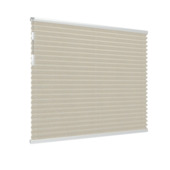 Store plissé simple GAMMA fenêtre fixe 7224 beige translucide sur mesure