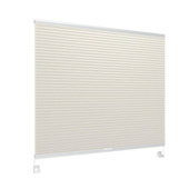 GAMMA dubbel plisségordijn draaikiepraam kunststof of aluminium 8221 creme verduisterend op maat