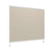 Store plissé double GAMMA fenêtre oscillo-battante en bois 8230 beige translucide sur mesure