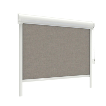 Store enrouleur GAMMA fenêtre oscillo-battante en PVC ou aluminium 1068 gris-brun translucide sur mesure