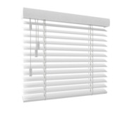 GAMMA houten jaloezie gewoon raam 6115 bamboe wit 50 mm op maat
