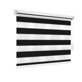 GAMMA duo rolgordijn gewoon raam 4030 zwart lichtdoorlatend op maat