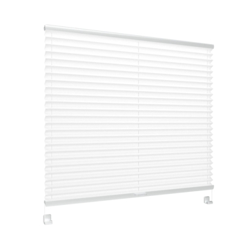 Store plissé simple GAMMA fenêtre oscillo-battante en PVC ou aluminium 7215 blanc translucide sur mesure