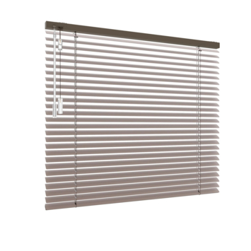 GAMMA aluminium jaloezie draaikiepraam kunststof of aluminium 5134 bruin 25 mm op maat