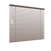 GAMMA aluminium jaloezie draaikiepraam kunststof of aluminium 5134 bruin 25 mm op maat