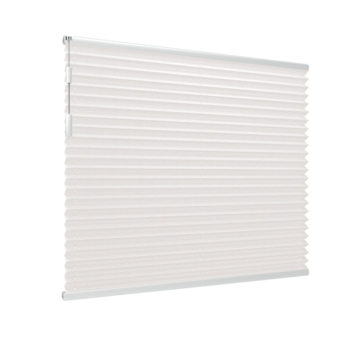Store plissé simple GAMMA fenêtre fixe 7225 blanc translucide sur mesure