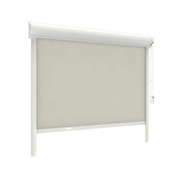 Store enrouleur GAMMA fenêtre oscillo-battante en PVC ou aluminium 1051 taupe clair translucide sur mesure