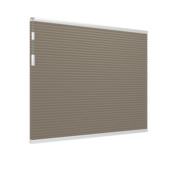 Store plissé double GAMMA fenêtre fixe 8232 beige translucide sur mesure