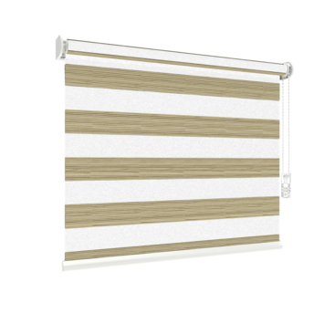 GAMMA duo rolgordijn gewoon raam 4029 bamboe bruin lichtdoorlatend op maat