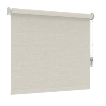 Store enrouleur GAMMA fenêtre fixe 1085 gris brun translucide sur mesure