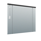 GAMMA aluminium jaloezie draaikiepraam hout 5131 blauw grijs 25 mm op maat