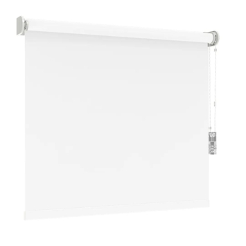 GAMMA rolgordijn draaikiepraam hout 1164 wit verduisterend op maat