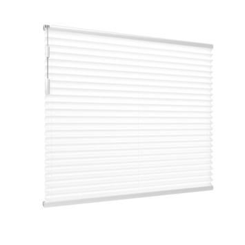 Store plissé simple GAMMA fenêtre fixe 7213 blanc translucide sur mesure