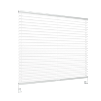 GAMMA enkel plisségordijn draaikiepraam kunststof of aluminium 7213 wit lichtdoorlatend op maat