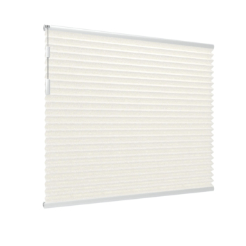 Store plissé simple GAMMA fenêtre fixe 7220 blanc translucide sur mesure