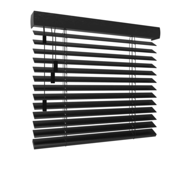 GAMMA houten jaloezie gewoon raam 6119 bamboe zwart 50mm op maat