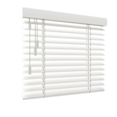 GAMMA houten jaloezie vast raam 6108 crème 50 mm