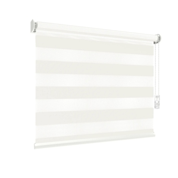 GAMMA duo rolgordijn gewoon raam 4028 wit lichtdoorlatend op maat