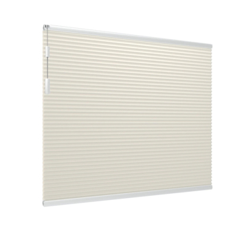 Store plissé double GAMMA fenêtre fixe 8220 blanc occultant sur mesure