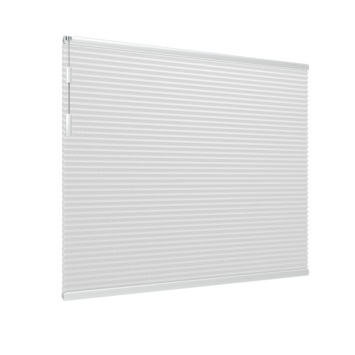 Store plissé double GAMMA fenêtre fixe 8238 gris clair translucide sur mesure