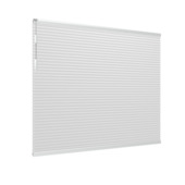 Store plissé double GAMMA fenêtre fixe 8238 gris clair translucide sur mesure