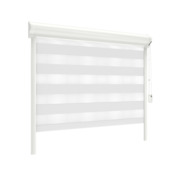 GAMMA duo rolgordijn draaikiepraam kunststof of aluminium 4031 licht grijs lichtdoorlatend op maat