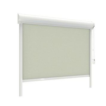 Store enrouleur GAMMA fenêtre oscillo-battante en PVC ou aluminium 1080 vert clair translucide sur mesure