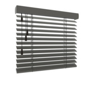 GAMMA houten jaloezie gewoon raam 6135 donker taupe 50mm op maat