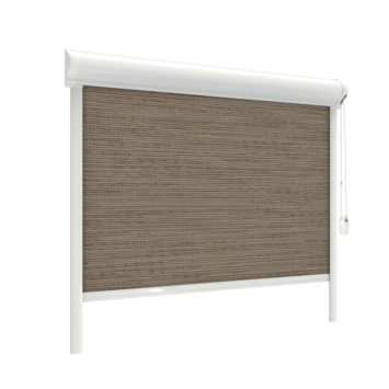 Store enrouleur GAMMA fenêtre oscillo-battante en PVC ou aluminium 1072 brun clair translucide sur mesure