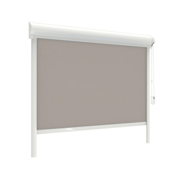 Store enrouleur GAMMA fenêtre oscillo-battante en PVC ou aluminium 1167 brun occultant sur mesure