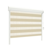 GAMMA duo rolgordijn draaikiepraam kunststof of aluminium 4025 beige lichtdoorlatend op maat