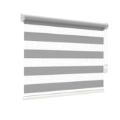 GAMMA duo rolgordijn lichtdoorlatend vast raam 4005 grijs