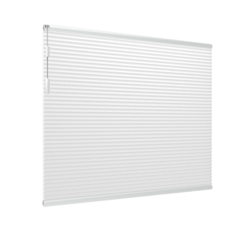 GAMMA dubbel plisségordijn gewoon raam 8226 wit verduisterend op maat
