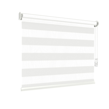 Store enrouleur duo GAMMA fenêtre fixe 4023 gris translucide sur mesure