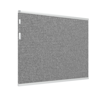 Store plissé double GAMMA fenêtre fixe 8239 gris foncé translucide sur mesure