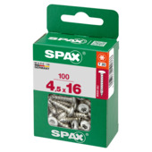 Spax schroef bolkop wirox 4,5x16 mm 100 stuks
