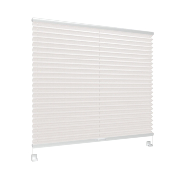 GAMMA enkel plisségordijn draaikiepraam hout 7225 wit lichtdoorlatend op maat